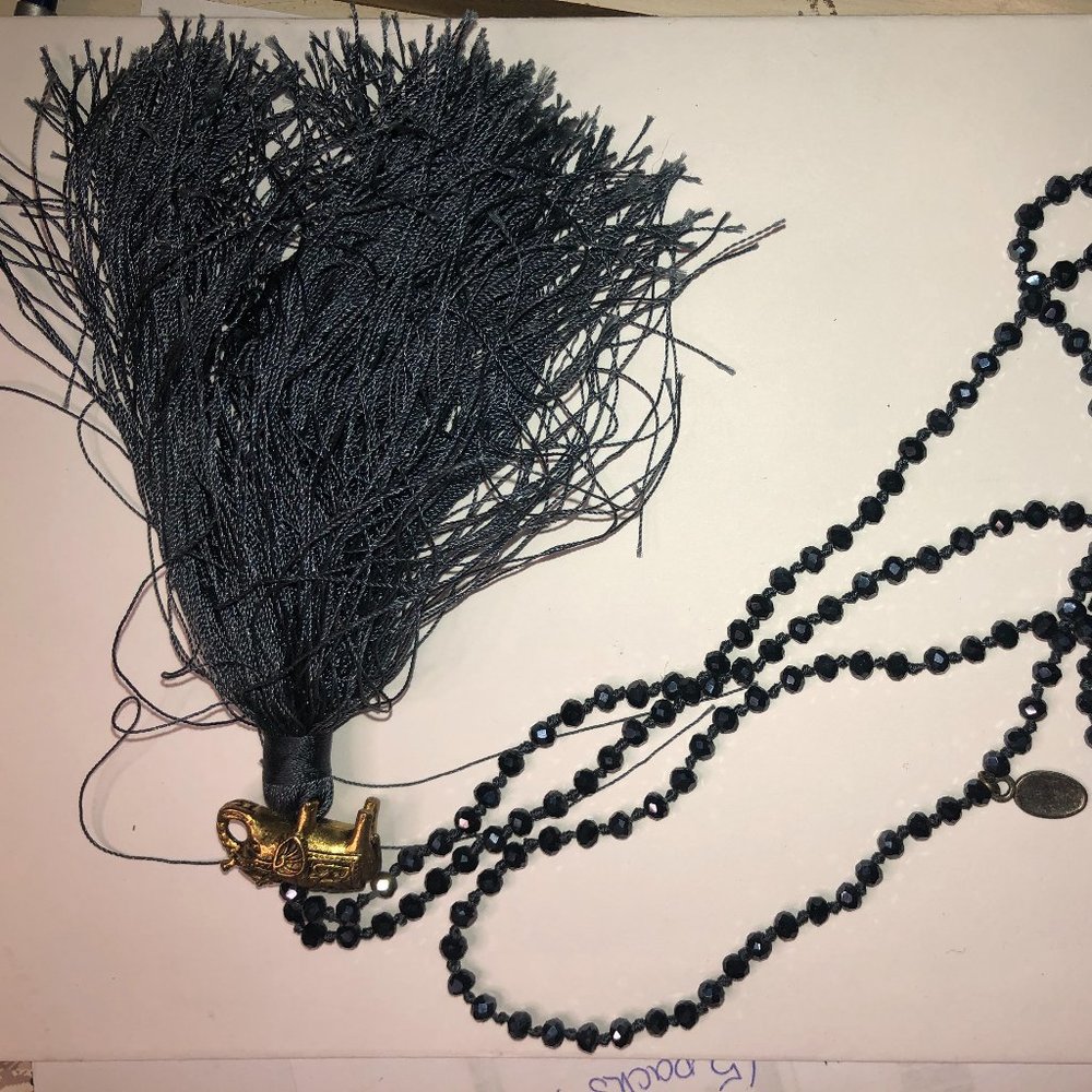 Blue Elephant Necklace